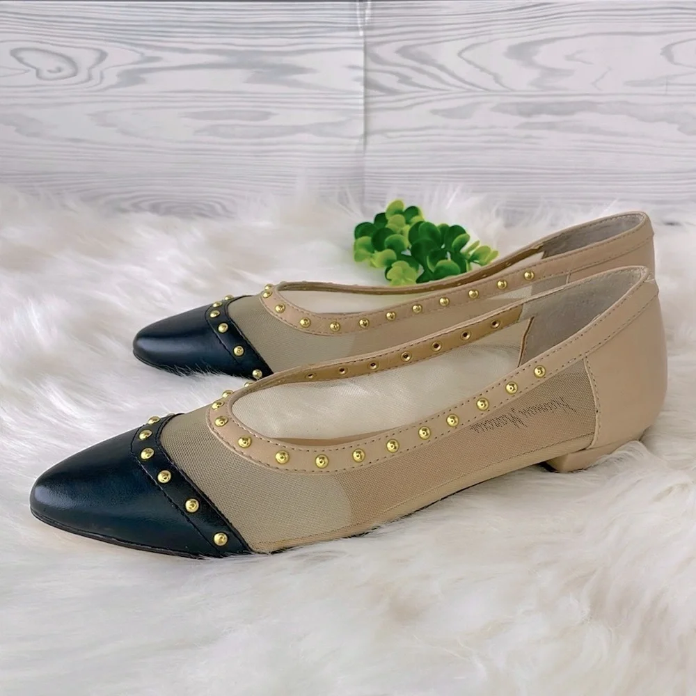 Neiman‎ Marcus “Gertrud” Studded Flats
